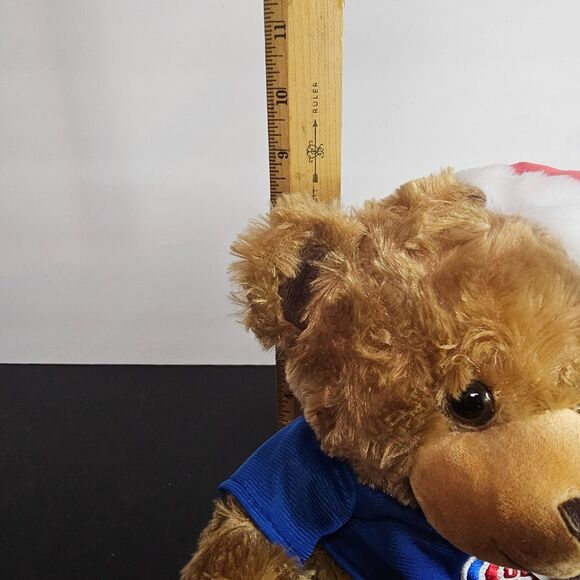 NWT Chicago Cubs Christmas Teddy Bear Official MLB 8.5" - Picture 3 of 4
